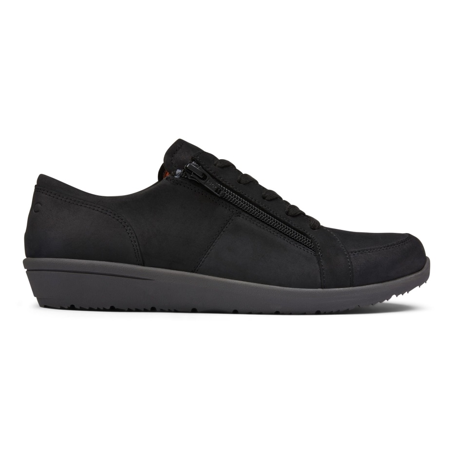 Abigail Con Cordones Nubuck Negro Vionic