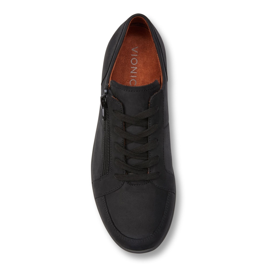 Abigail Con Cordones Nubuck Negro Vionic