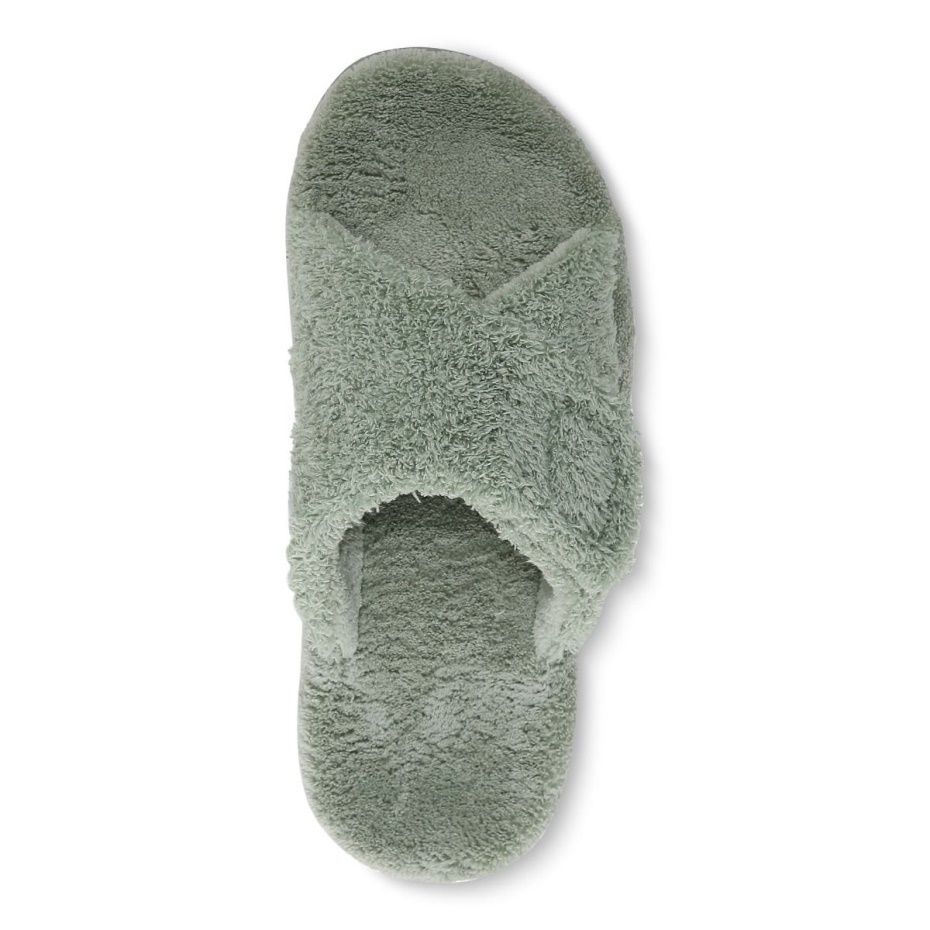 Albahaca Rizado Terry Relax Pantuflas Vionic
