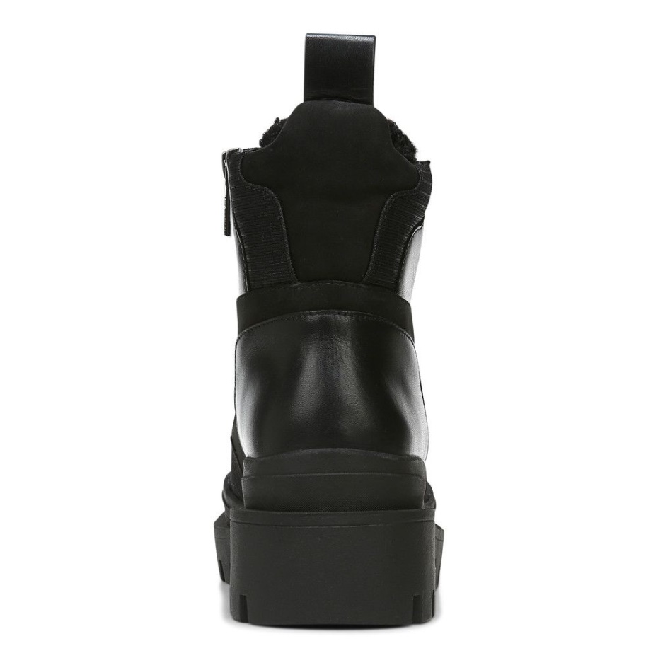 Bota Jaxen De Borrego De Cuero Negro Vionic