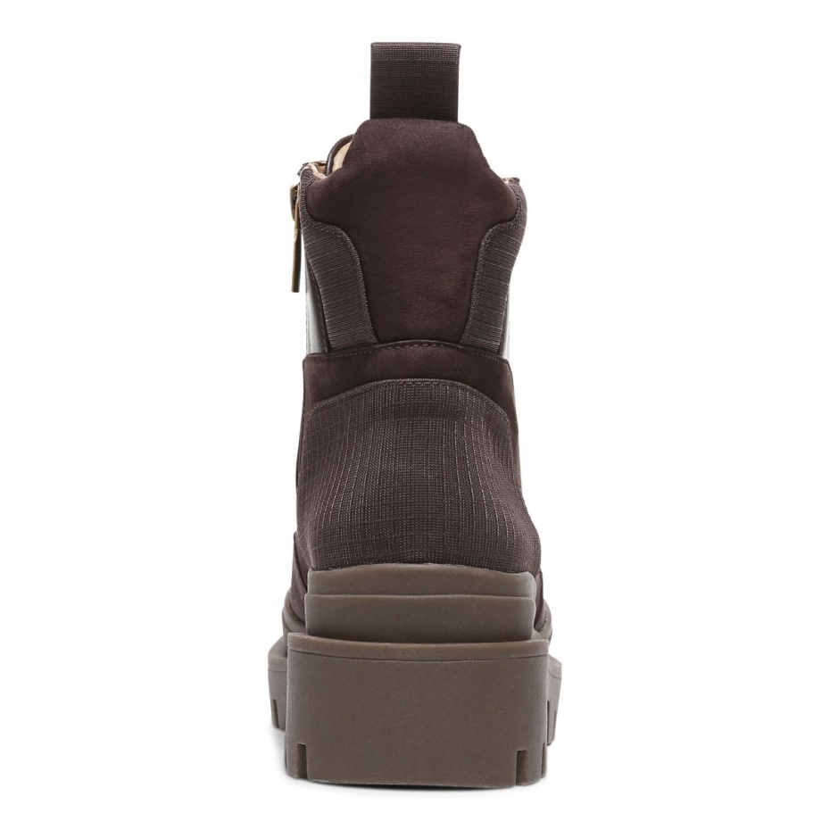 Bota Jaxen Vionic Chocolate Cuero Textil