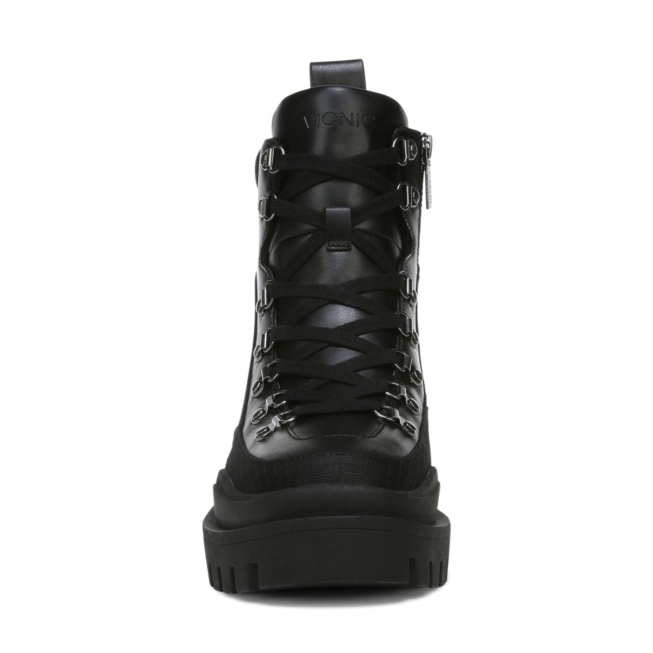 Bota Vionic Jaxen Cuero Negro Textil