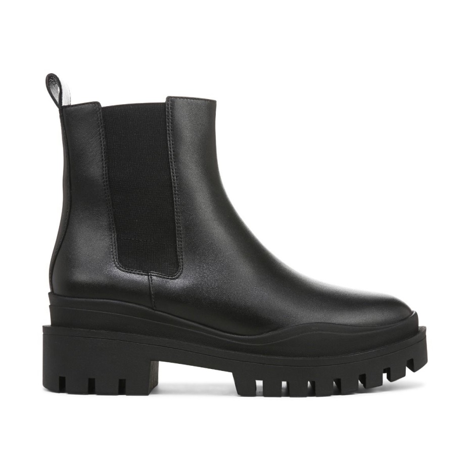 Bota Vionic Karsen De Cuero Negro