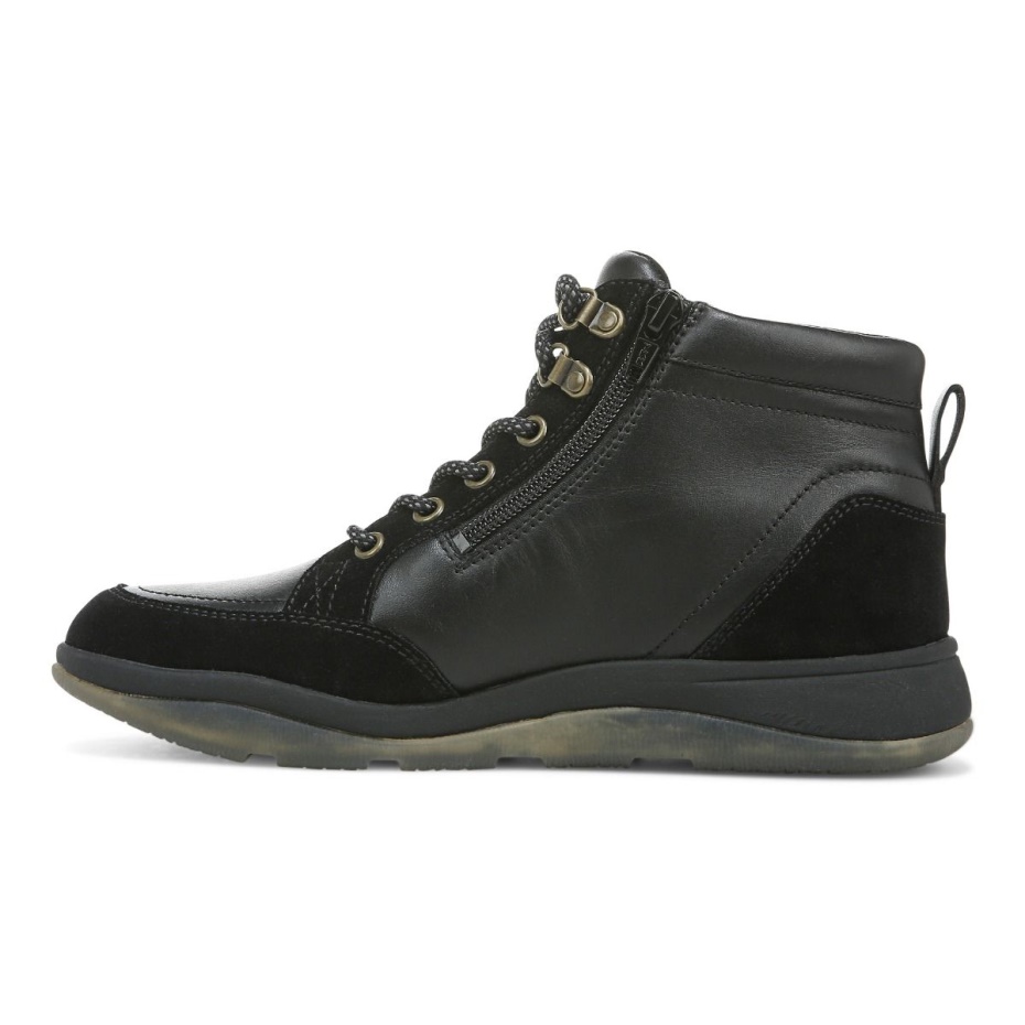 Bota Whitley De Cuero Negro Vionic