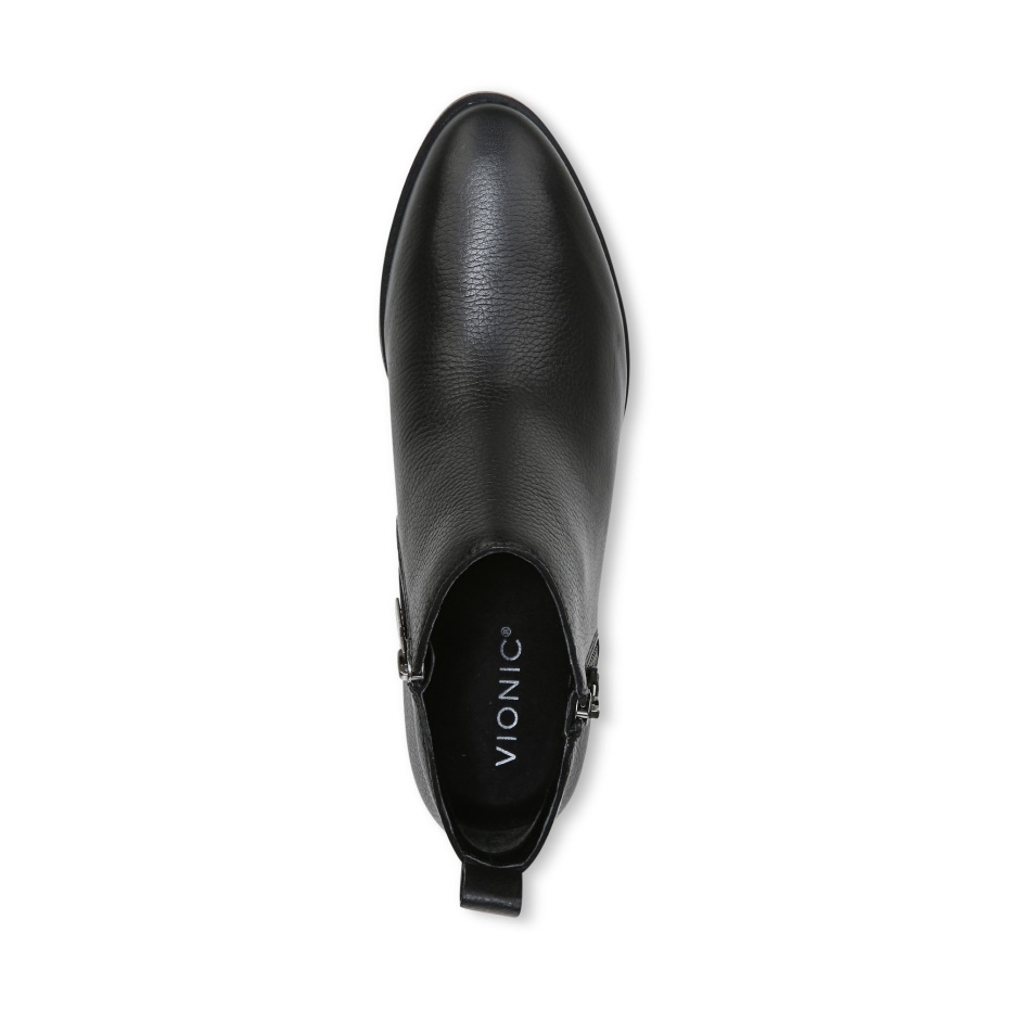 Botín Cecily Vionic Cuero Negro