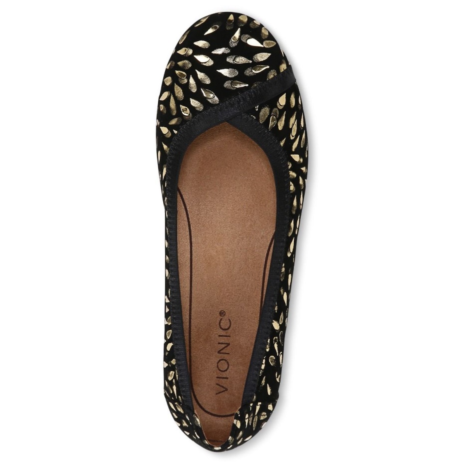 Caroll Ballet Flat Ante Negro Vionic