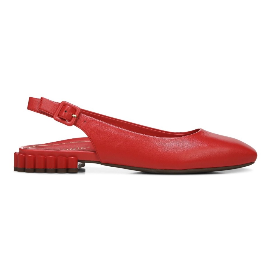 Delphine Slingback Plano Rojo Vionic