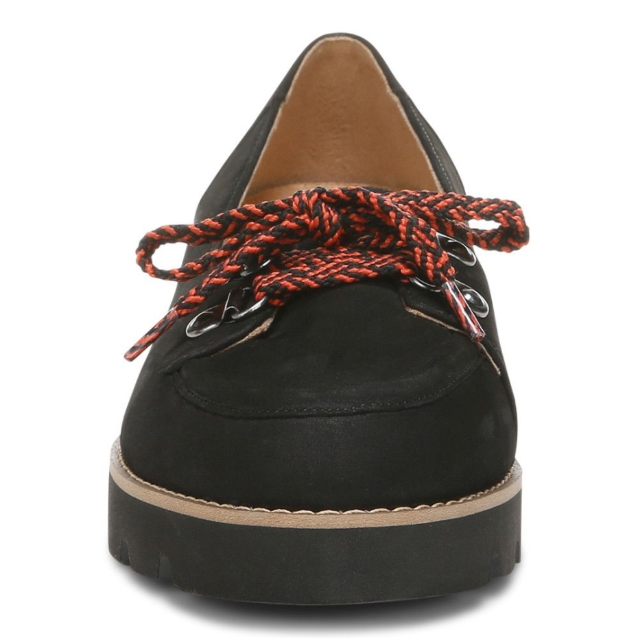 Mocasines Teagan Con Cordones Negro Vionic