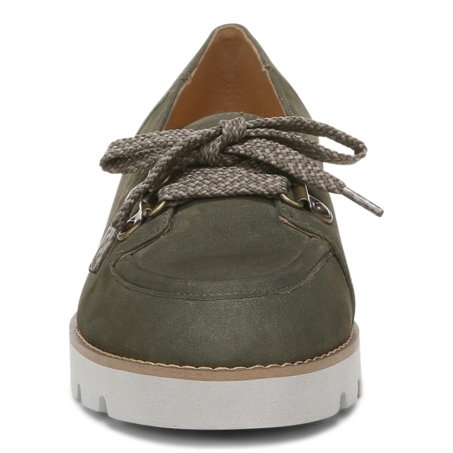 Mocasín Vionic Teagan Con Cordones Verde Oliva