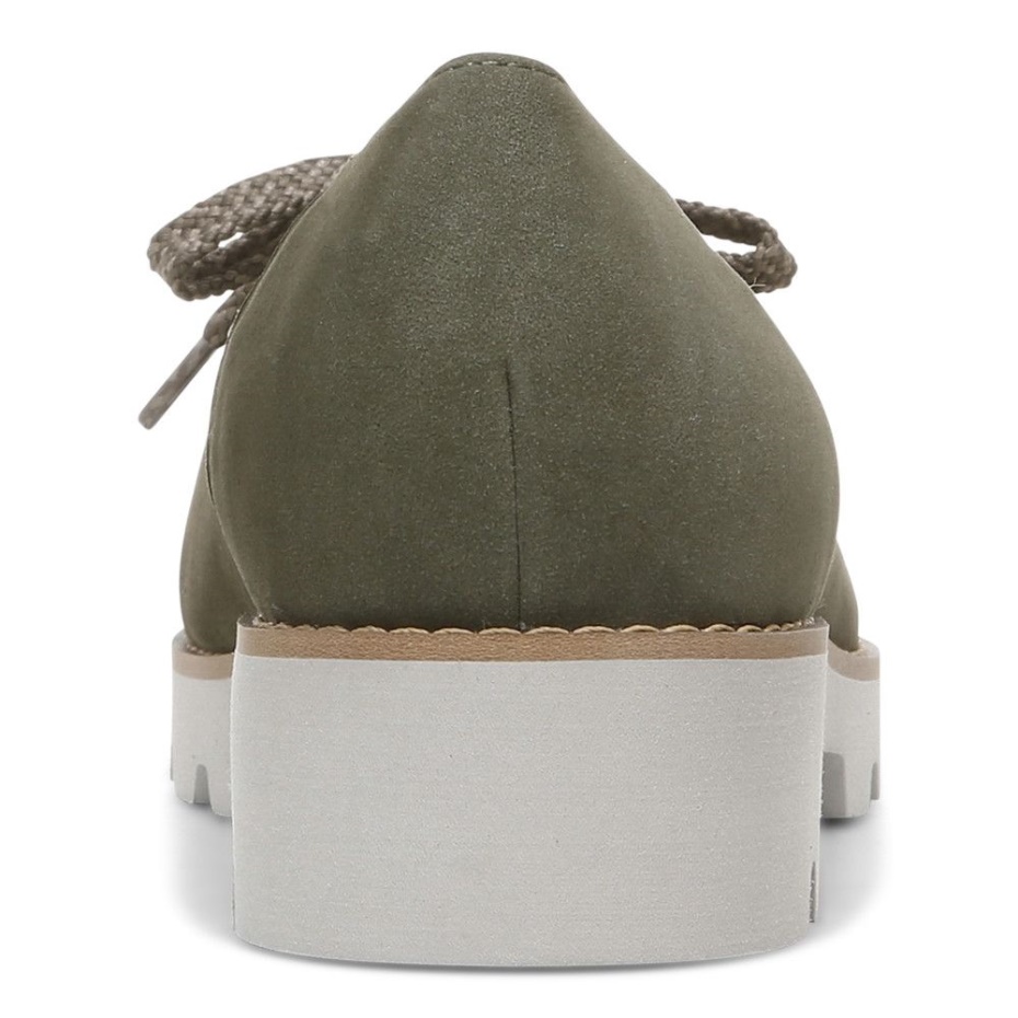 Mocasín Vionic Teagan Con Cordones Verde Oliva