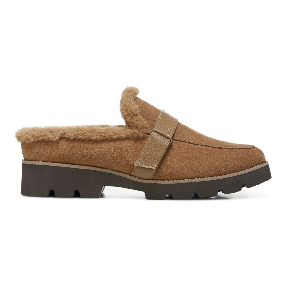 Mule Vionic Toffee Suede Kailen