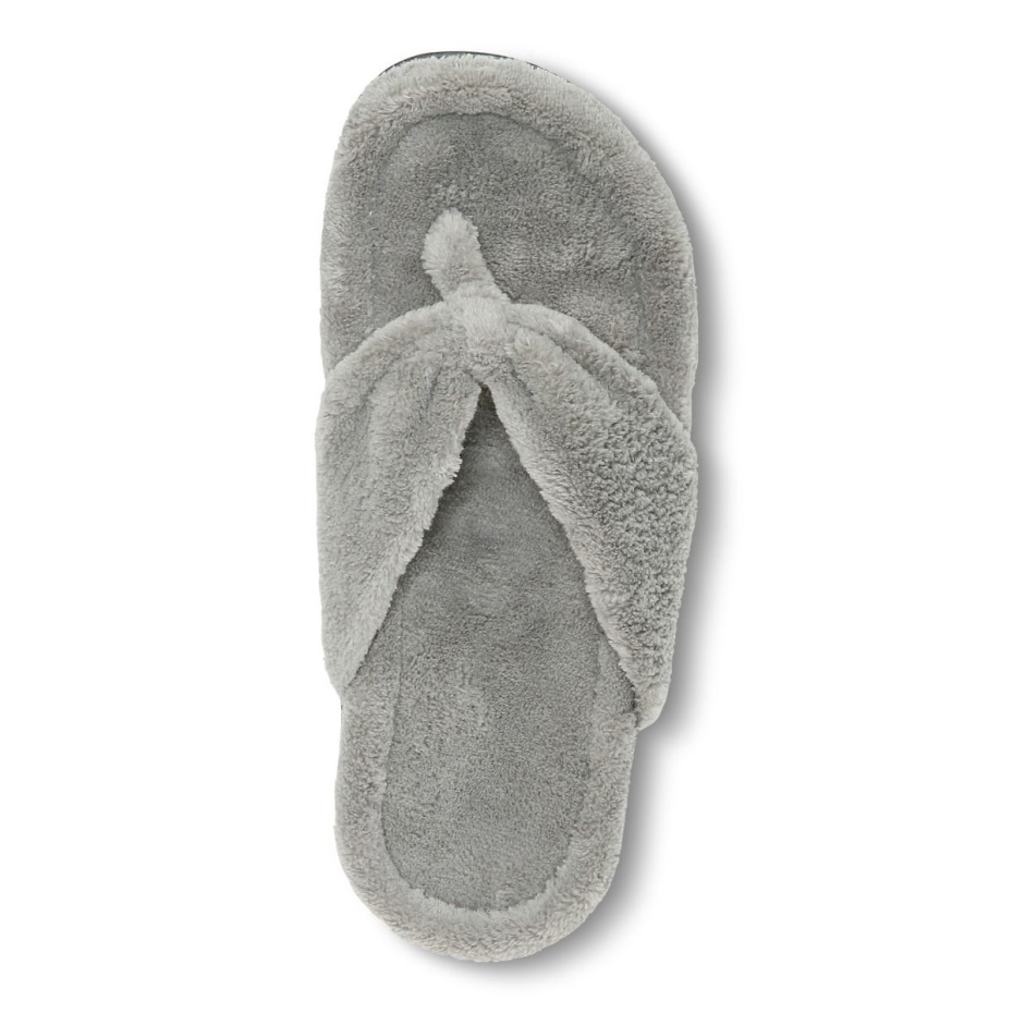 Pantufla Gracie Toe Post Gris Claro Vionic