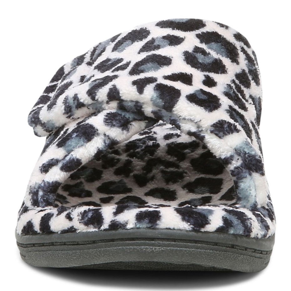 Pantufla Relax Leopardo Crema Vionic