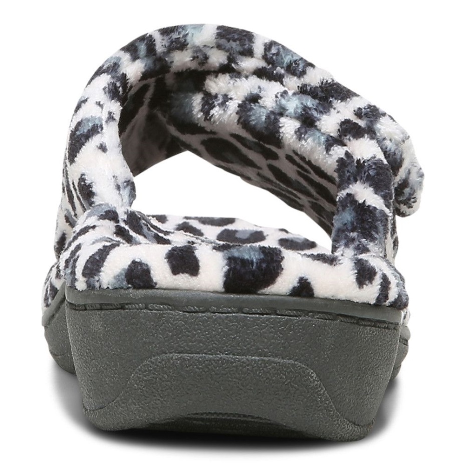 Pantufla Relax Leopardo Crema Vionic