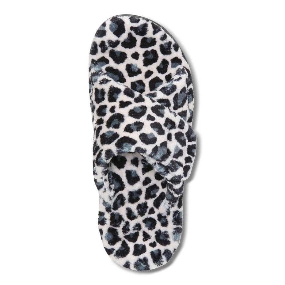 Pantufla Relax Leopardo Crema Vionic
