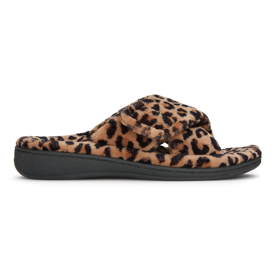 Pantufla Relax Vionic Leopardo Natural