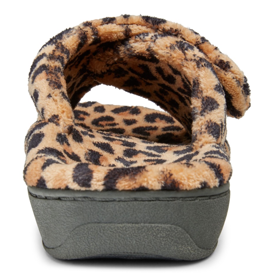 Pantufla Relax Vionic Leopardo Natural