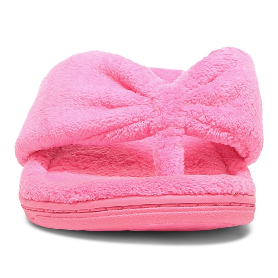 Pantufla Vionic Gracie Toe Post Rosa Eléctrico