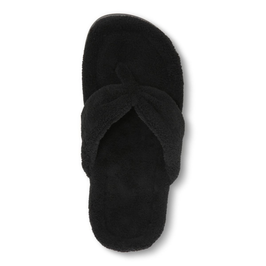 Pantufla Vionic Negra Con Puntera Gracie