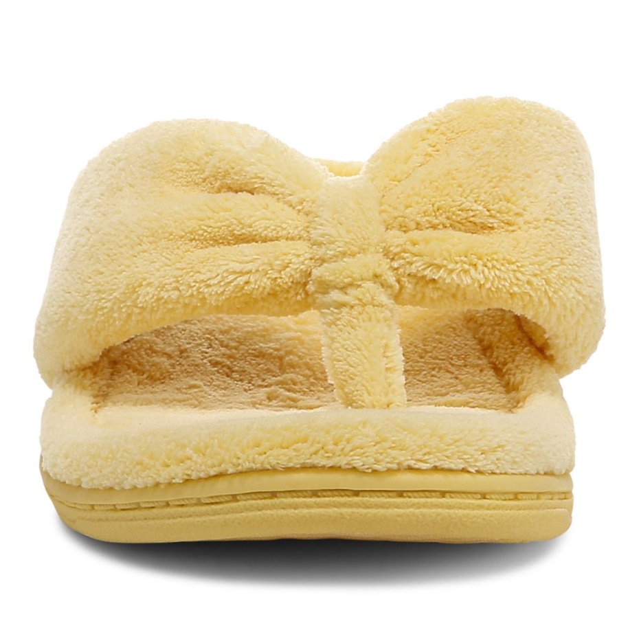 Pantuflas Gracie Toe Post Vionic Gold Cream
