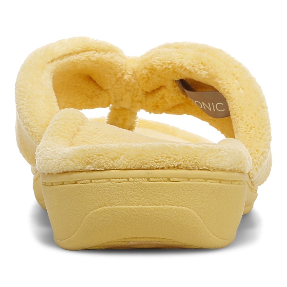Pantuflas Gracie Toe Post Vionic Gold Cream