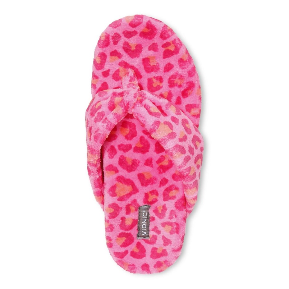 Pantuflas Vionic Bubblegum Leopard Lydia
