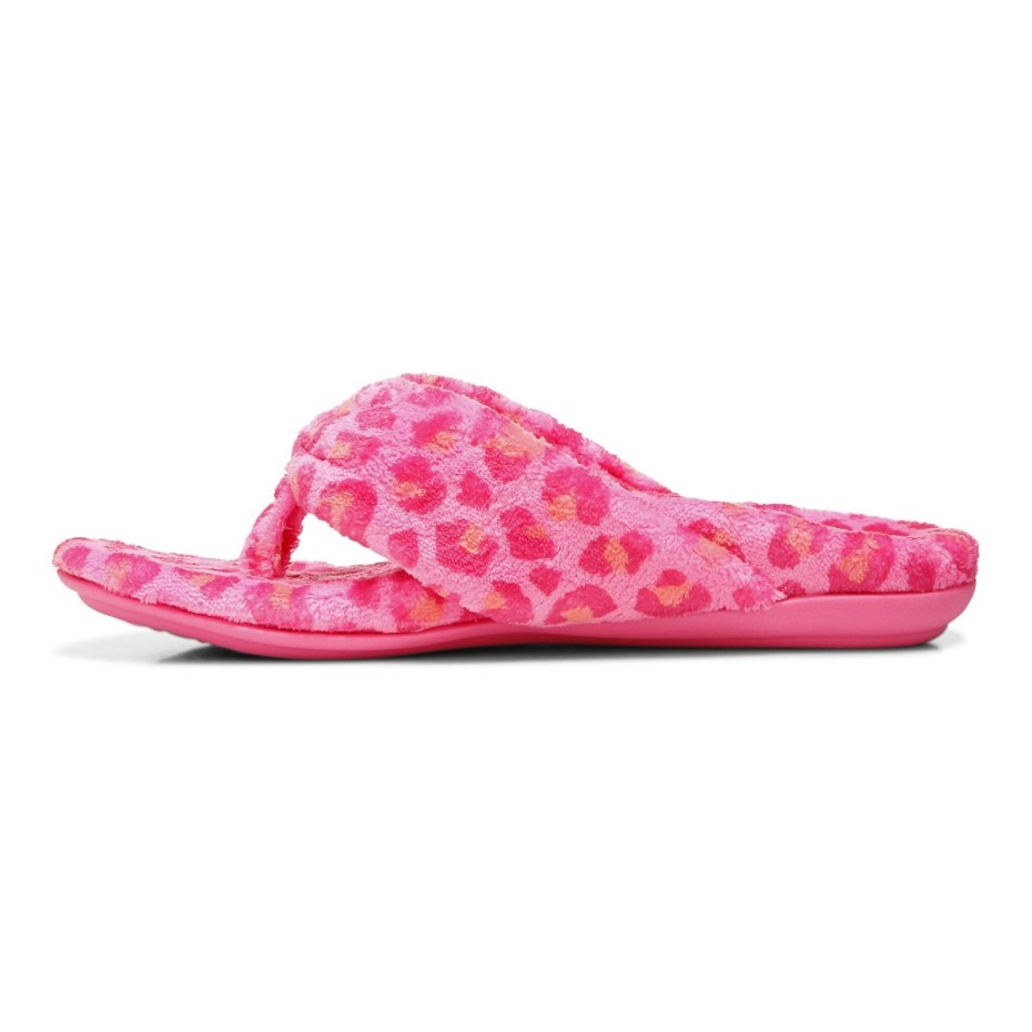 Pantuflas Vionic Bubblegum Leopard Lydia
