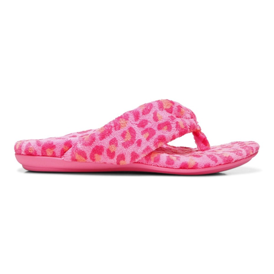 Pantuflas Vionic Bubblegum Leopard Lydia