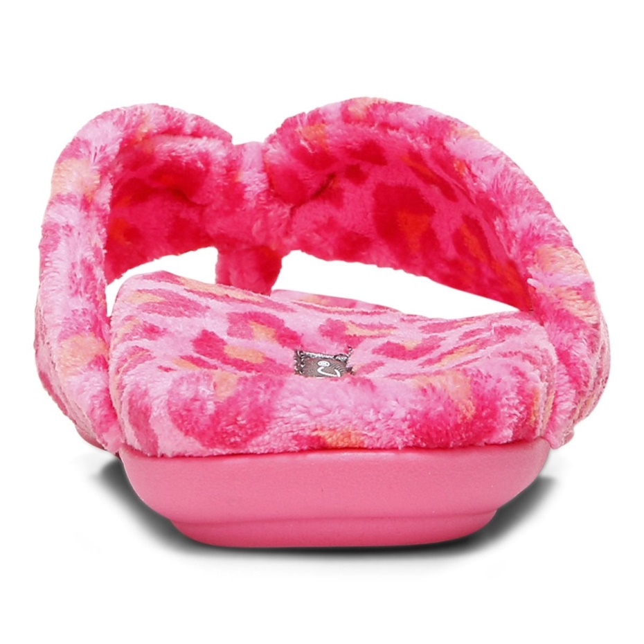 Pantuflas Vionic Bubblegum Leopard Lydia