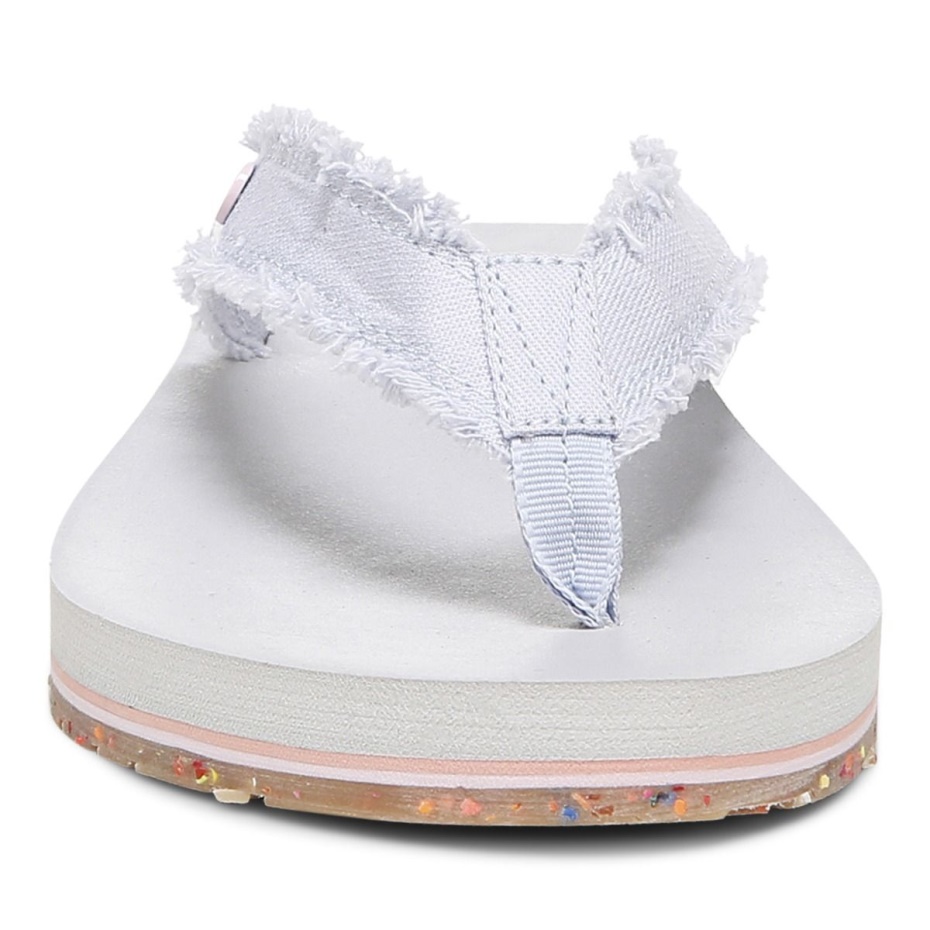 Playa Relajarse Dedo Del Pie Sandalia Neblina Azul Vionic