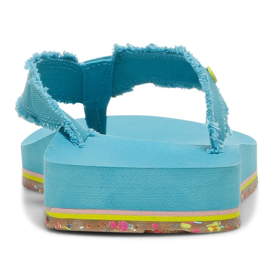 Playa Relajarse Dedo Del Pie Sandalia Vionic Lago Azul