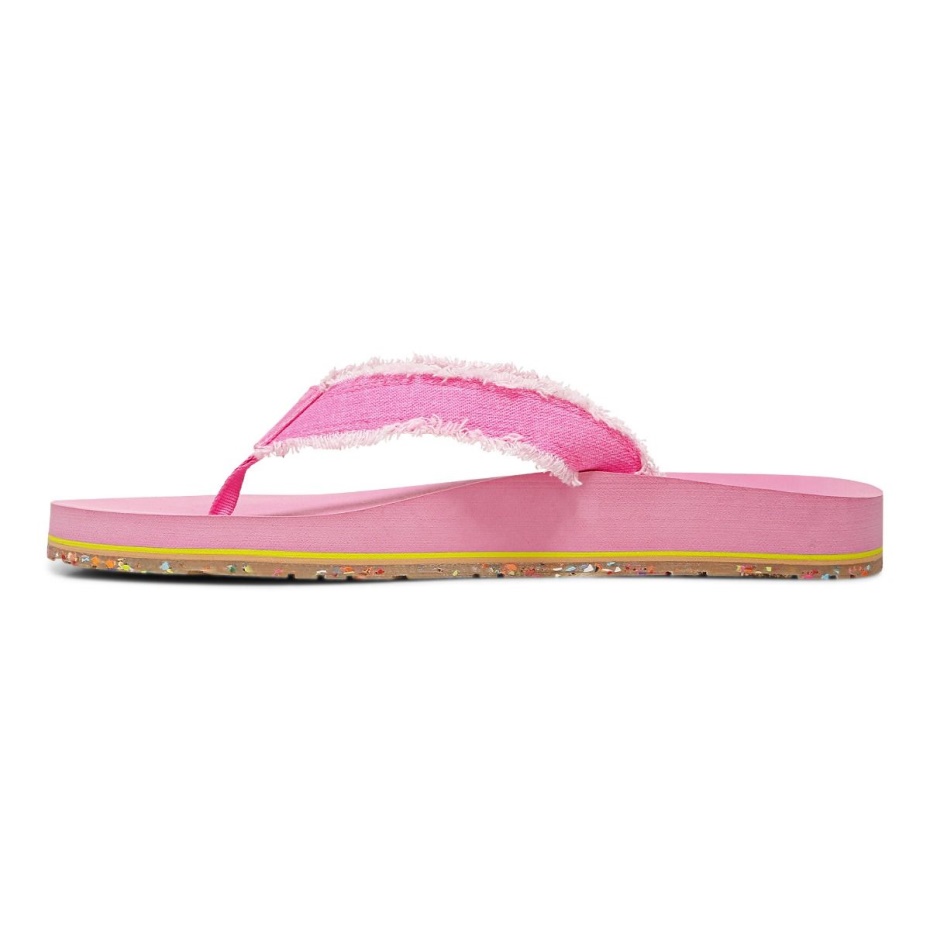 Playa Vionic Unwind Toe Post Sandalia Bubblegum