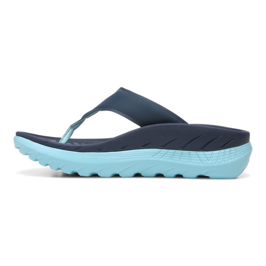 Restaurar Todo Género Recuperación Sandalia Azul Marino Porcelana Vionic