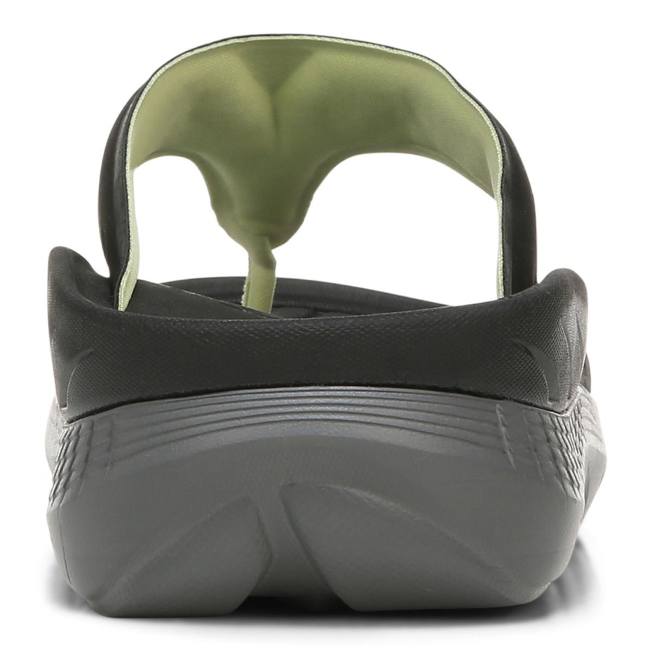 Restaurar Todo Género Recuperación Sandalia Vionic Carbón Negro