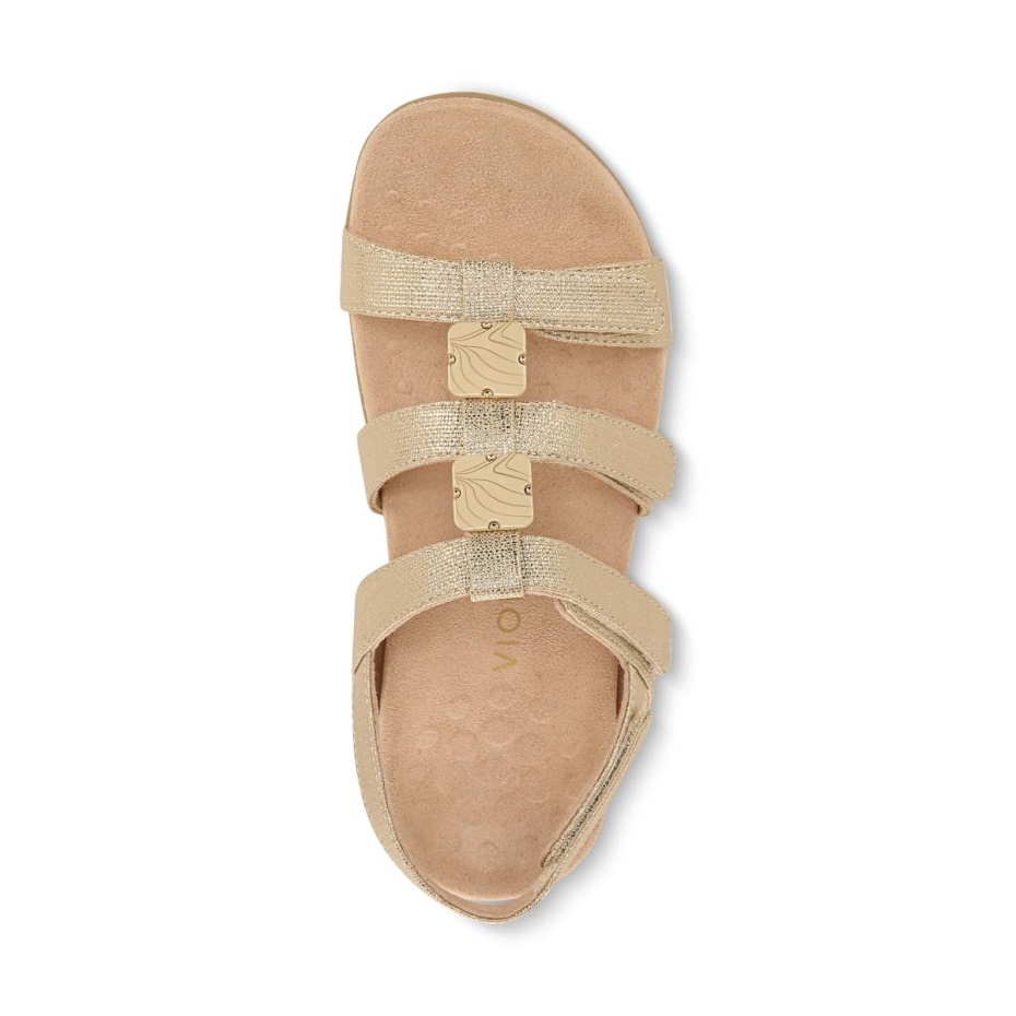 Sandalia Ajustable Vionic Dorado ámbar