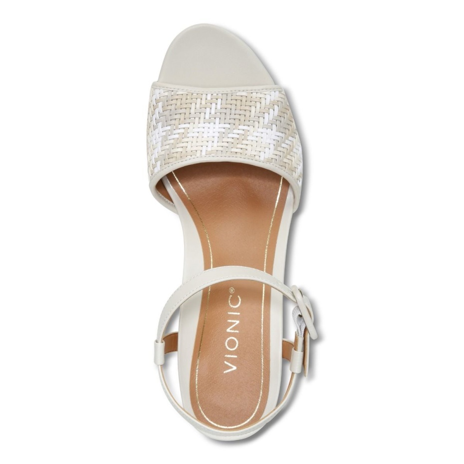 Sandalia Cuña Clarita Crema Vionic