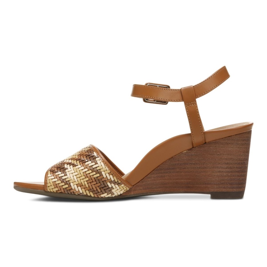 Sandalia Cuña Clarita Vionic Marron