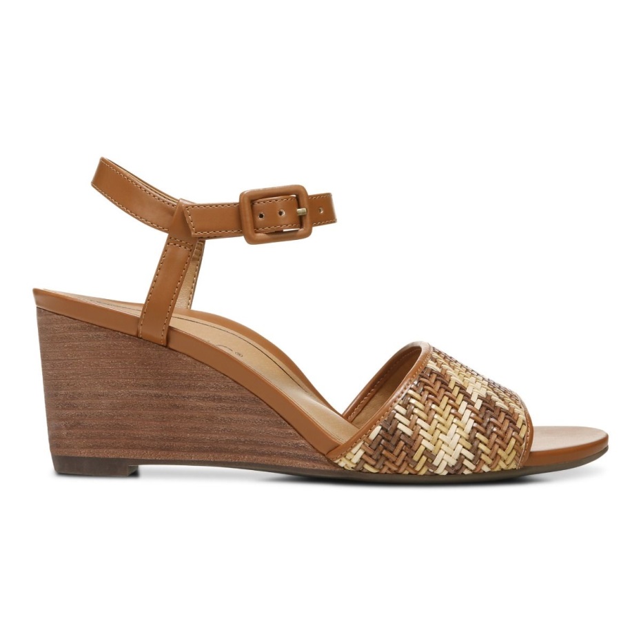 Sandalia Cuña Clarita Vionic Marron