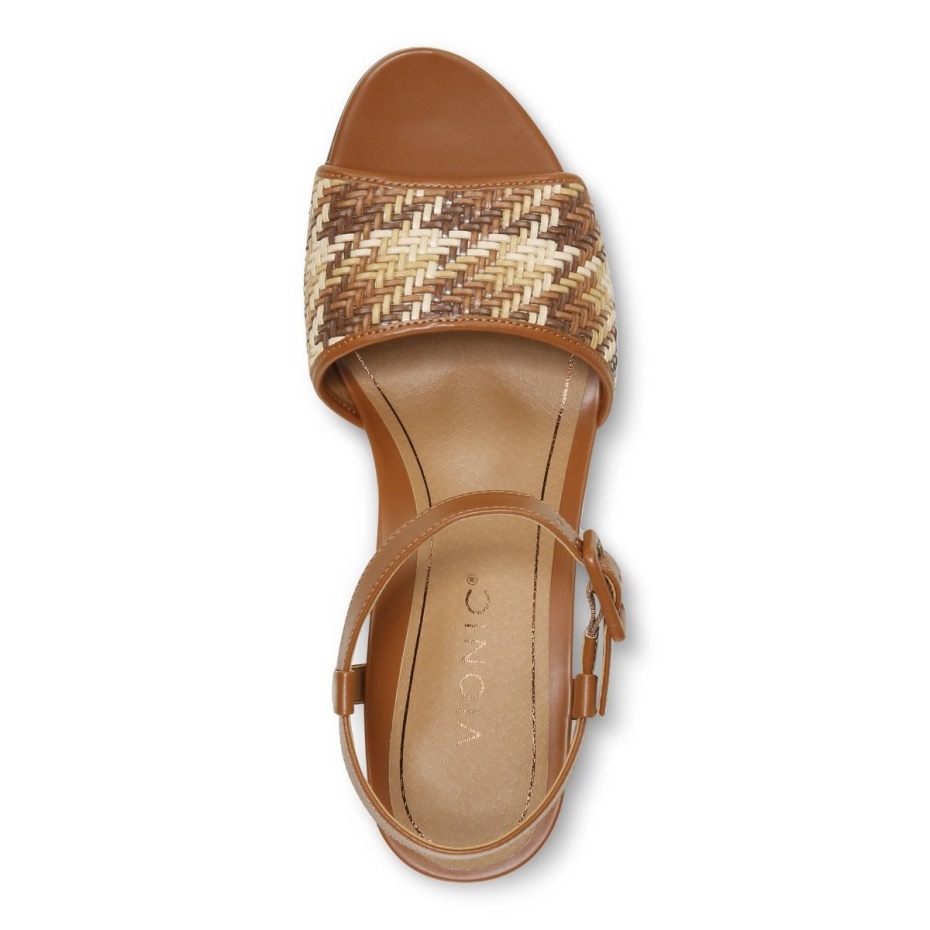 Sandalia Cuña Clarita Vionic Marron