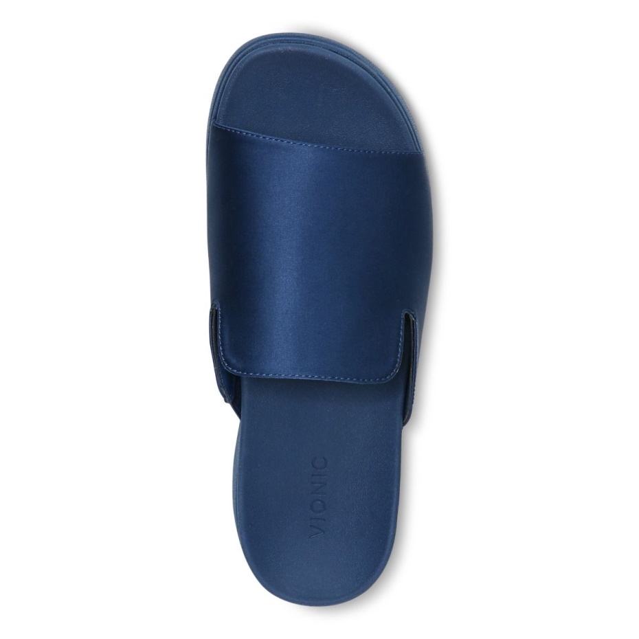 Sandalia Plataforma Monica Raso Azul Oscuro Vionic