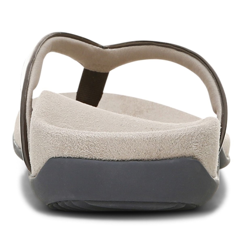 Sandalia Vionic Dillon Toe Post Peltre