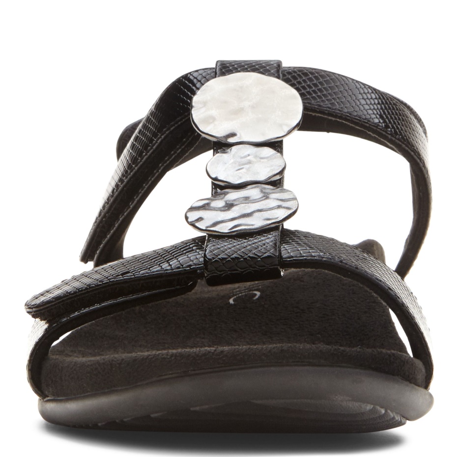 Sandalia Vionic Farra Lagarto Negro