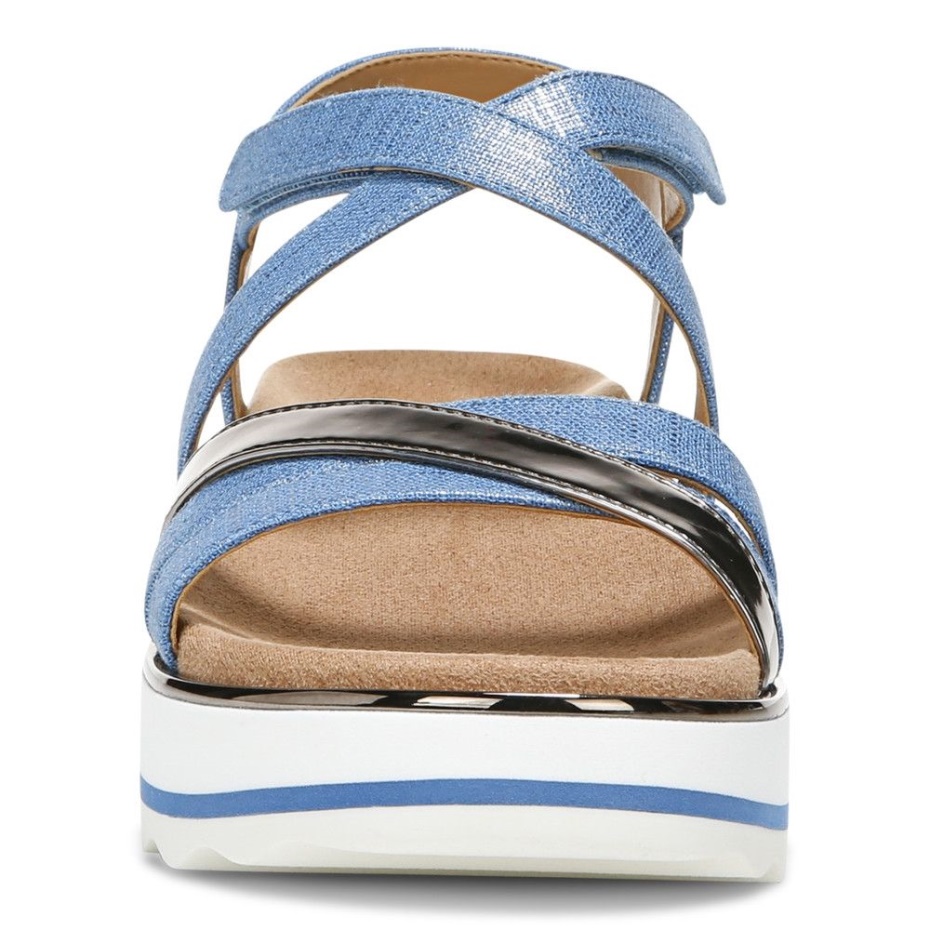 Sandalia Vionic Kelly\s Flatform Azul Vallarta