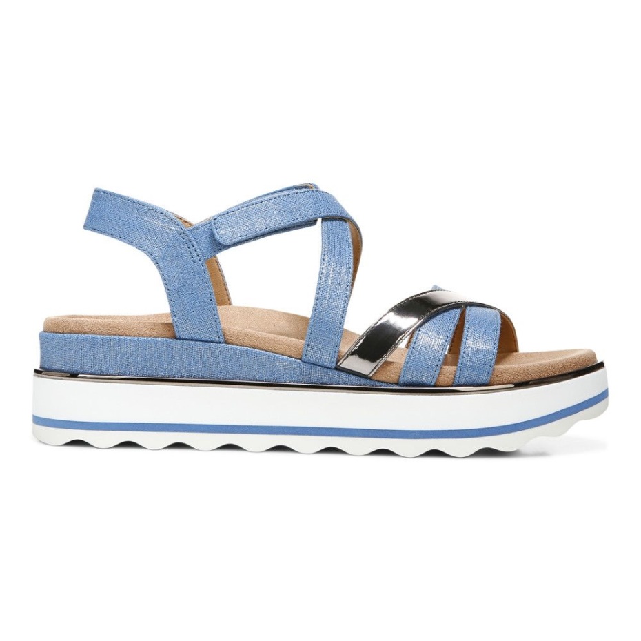 Sandalia Vionic Kelly\s Flatform Azul Vallarta