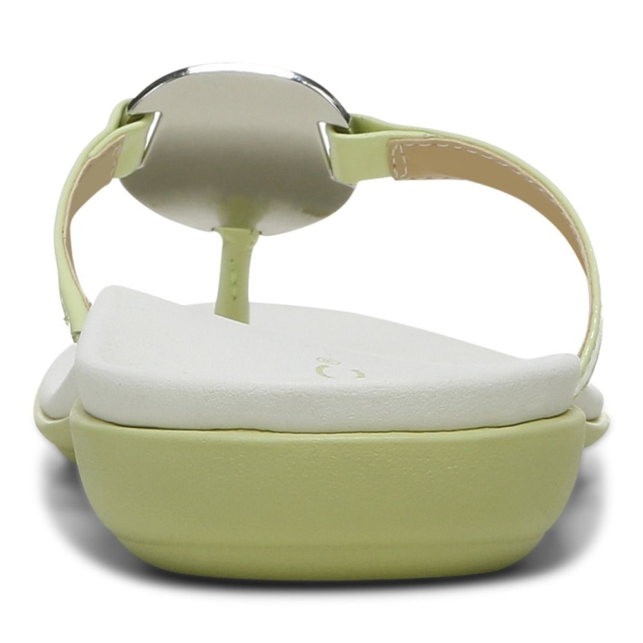 Sandalia Vionic Raya Toe Post Lima Pálido