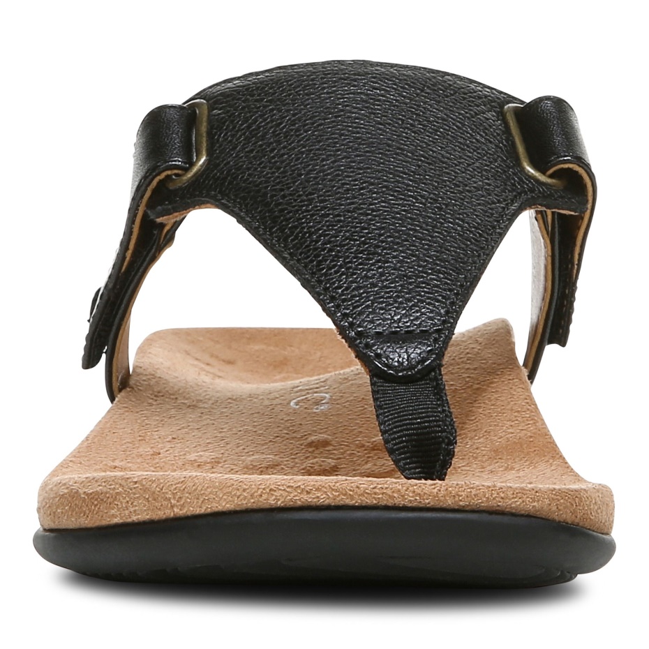 Sandalia Wanda T-strap Negro Vionic