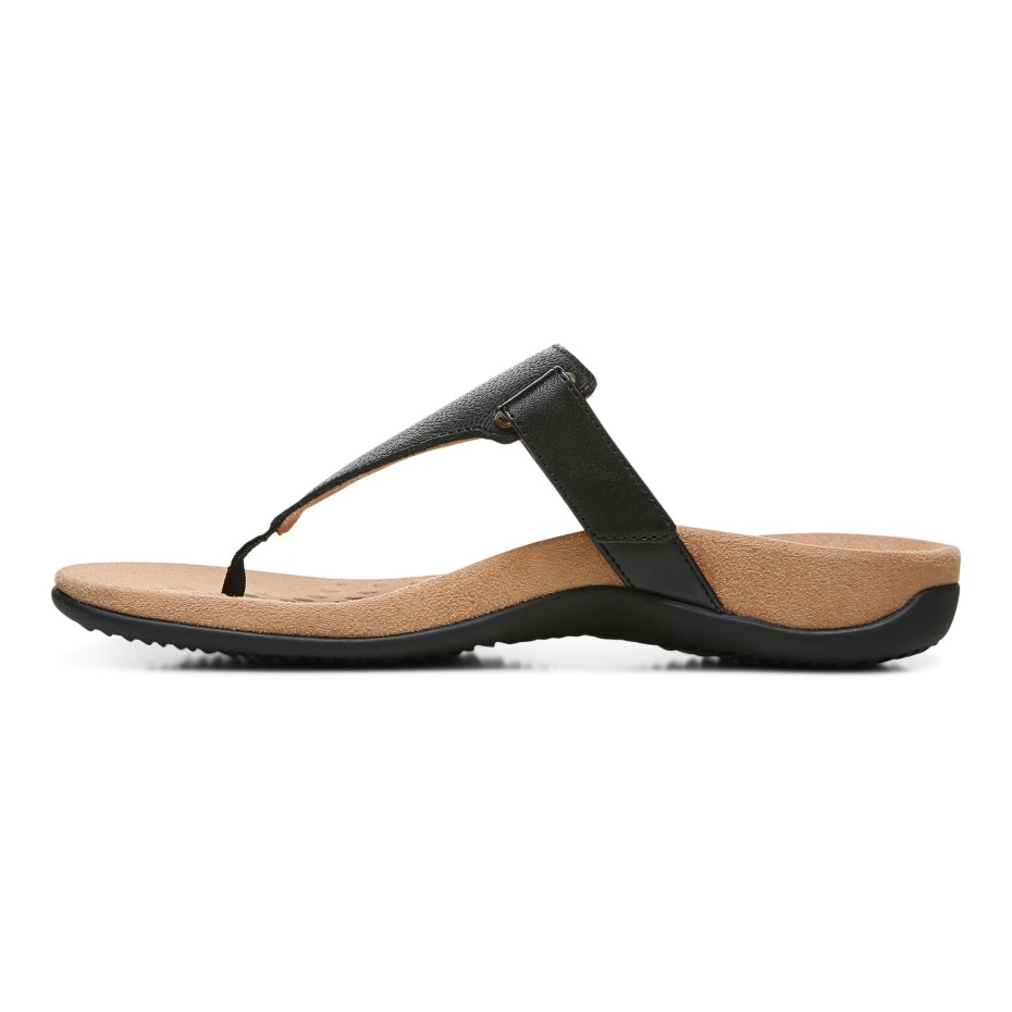 Sandalia Wanda T-strap Negro Vionic