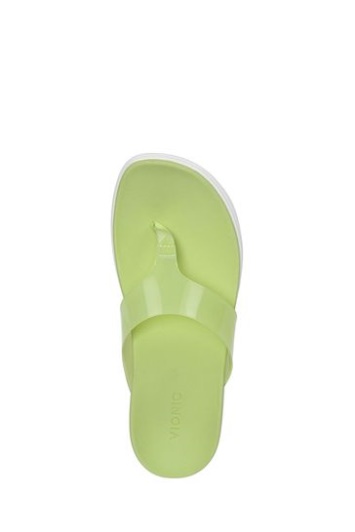 Sandalias Con Cuña Luminosa Verde Vionic