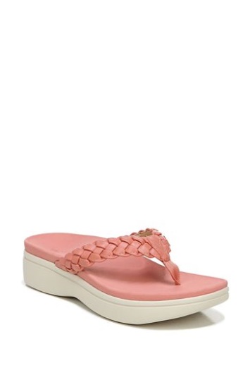 Sandalias Rojas Con Cuña Kenji Vionic