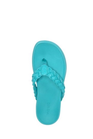 Sandalias Vionic Blue Kenji Con Tira De Cuña